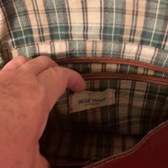 WILD WEST GENUINE LEATHER CROSSBODY BAG - Picture 8 of 9